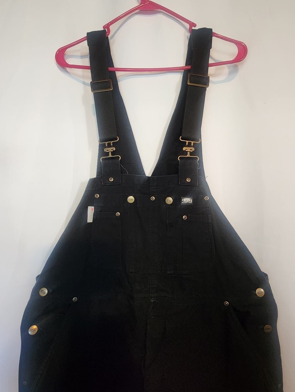 Rugged Wear Mens Insulated Winter Bib Overalls Black Sz Medium (G) - Picture 3 of 10